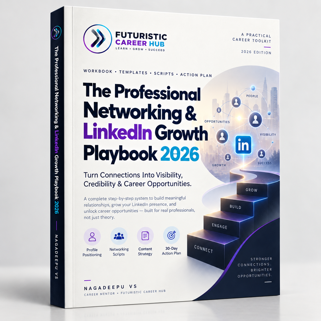 Cover of The Professional Networking & LinkedIn Growth Playbook 2026 by Nagadeepu VS